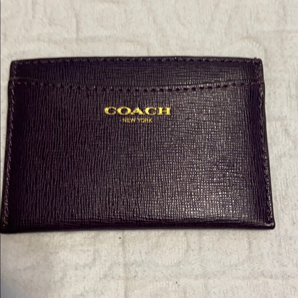 Coach business and credit card holder